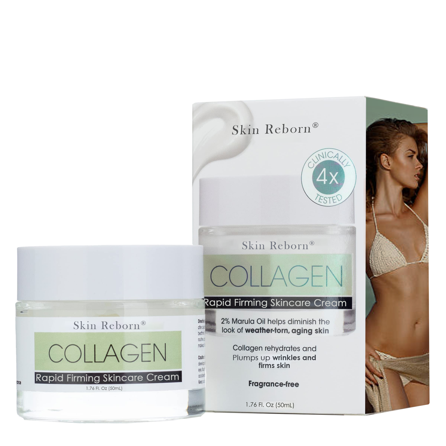 Κρέμα γρήγορης σύσφιξης και ανύψωσης Reborn Skin® Collagen Boost